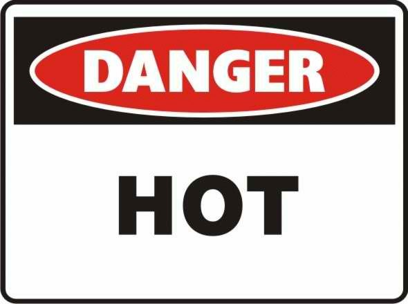 Danger Hot Sign